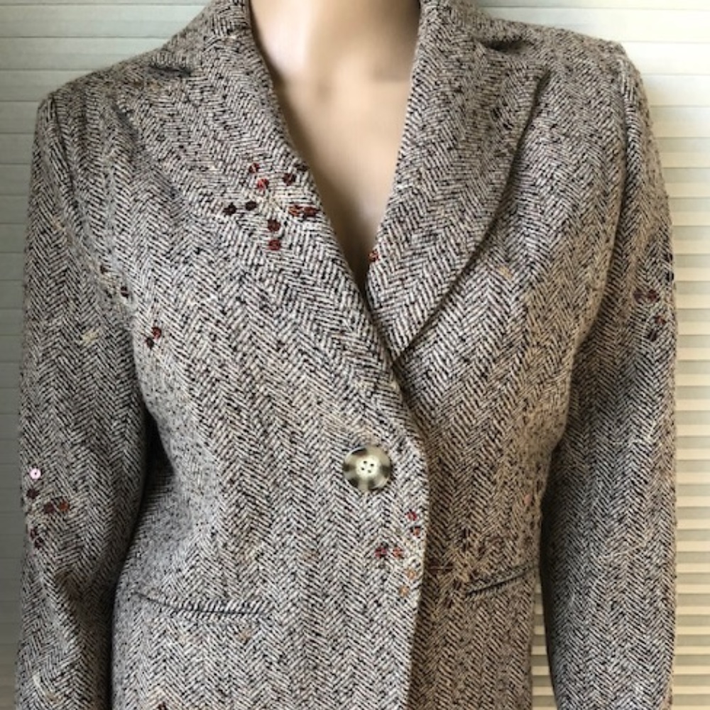 Jared Ross Brown Stylish Blazer/Jacket Size 6